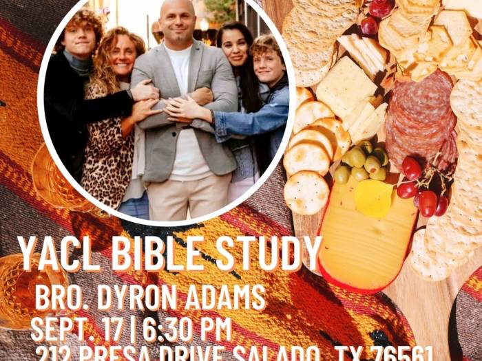 [YACL Bible Study with Bro. Dyron Adams]